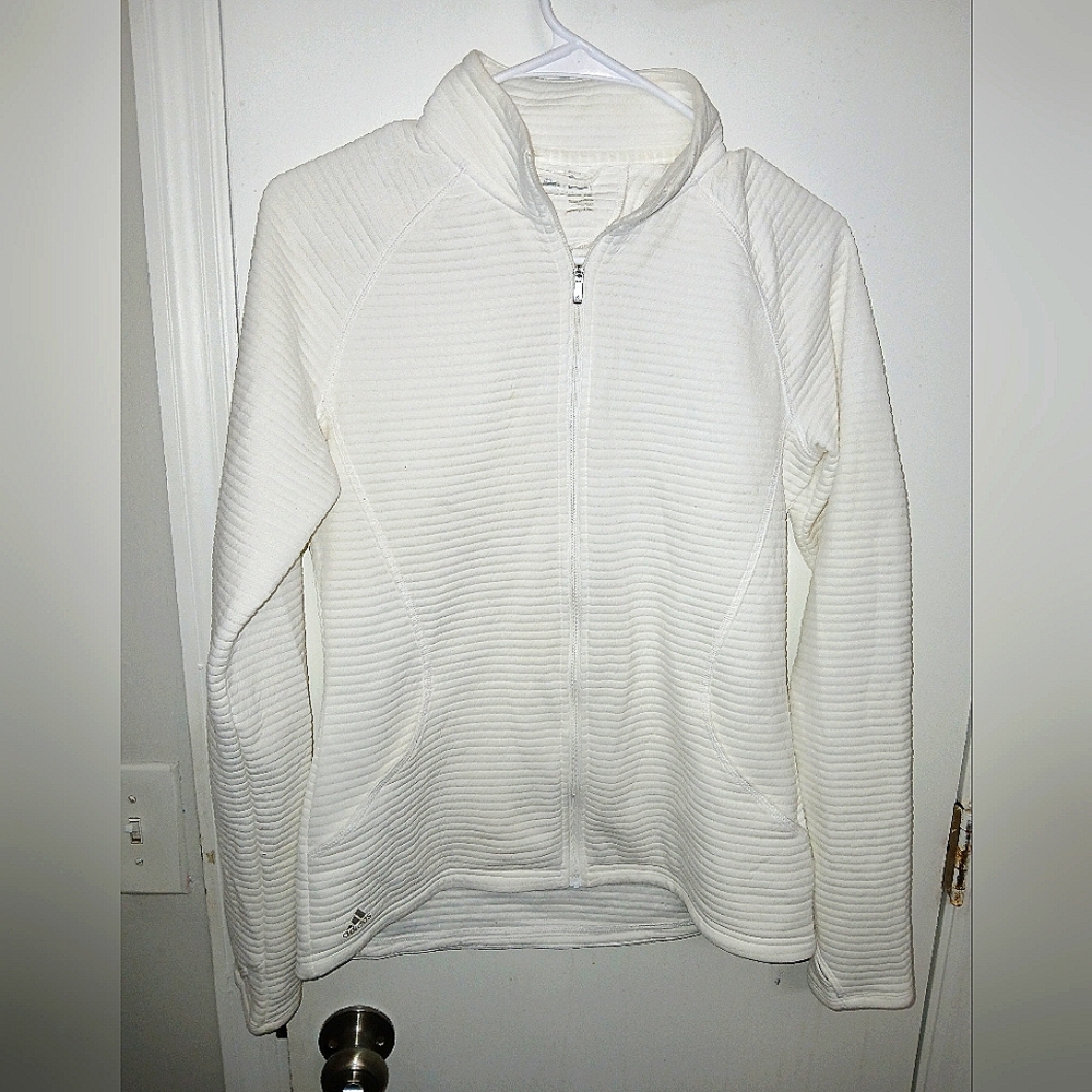 Adidas Golf Textured Full Zip Jacket